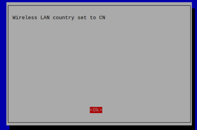 Wireless LAN country set to CN