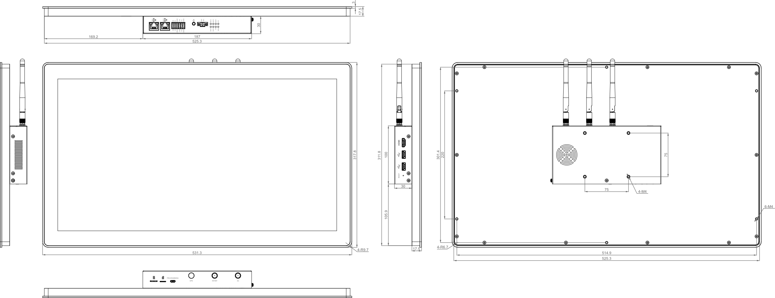 HMI3120-215C-dimension
